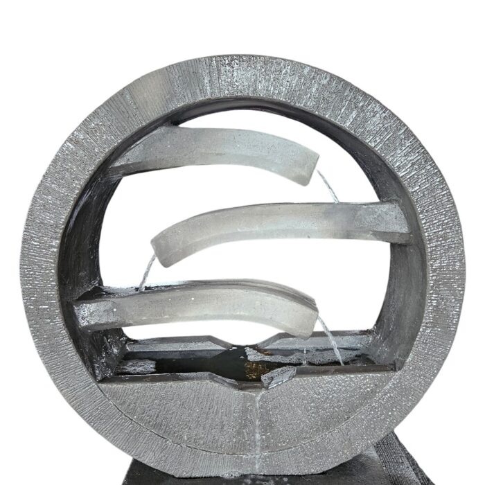 3 Tier 1m Wheel Garden Stone Fountain SSP0333 Close Close Up