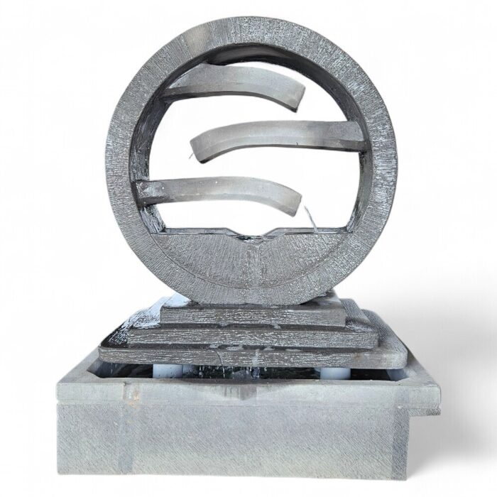 3 Tier 1m Wheel Garden Stone Fountain SSP0333 Close Fromt
