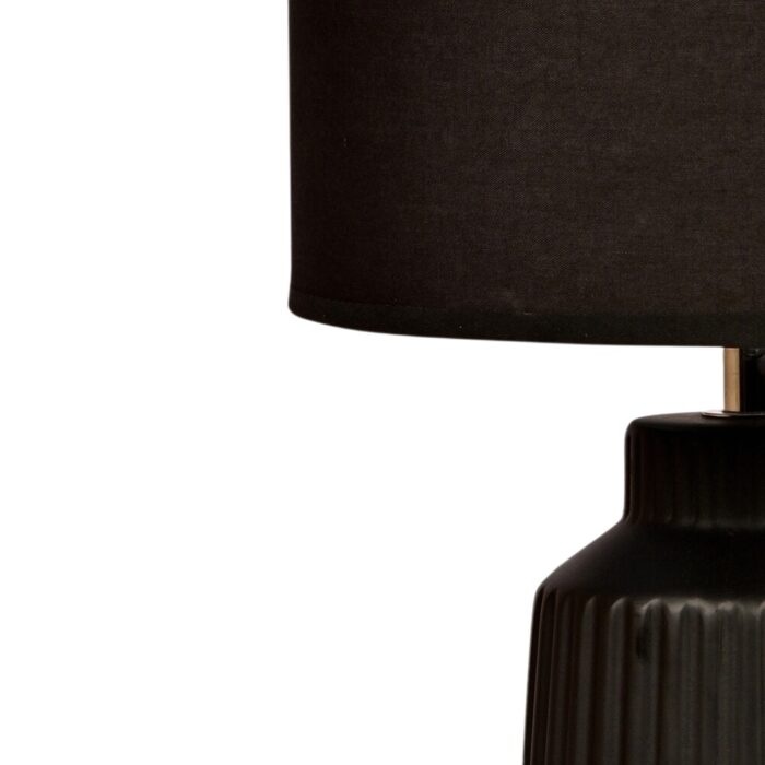 Black Modern Table Lamp KMH8605 Close View