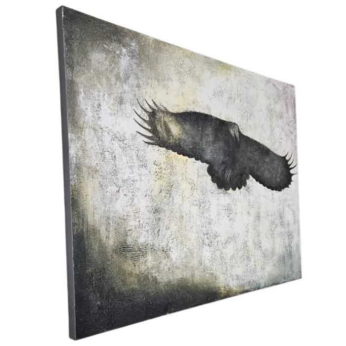 Eagle In Flight Acrylic Painting KRE3514 Side