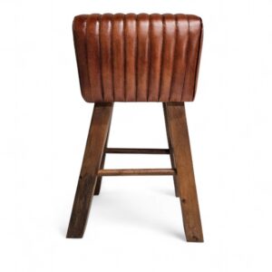 Heston Tan Leather Bar Stool