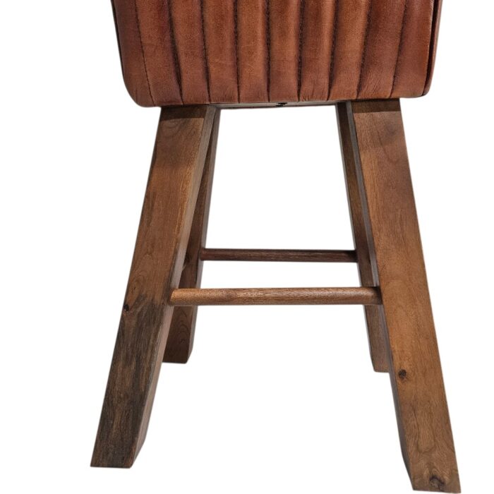 Heston Bar Stool Leather KMF28524 Main Close Bottom Heston Bar Stool Leather KMF28524 Main Close Bottom