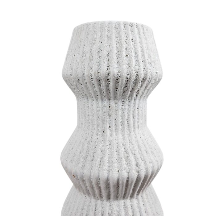 Lamar Ceramic Grey Vase KMH18062 Close Up