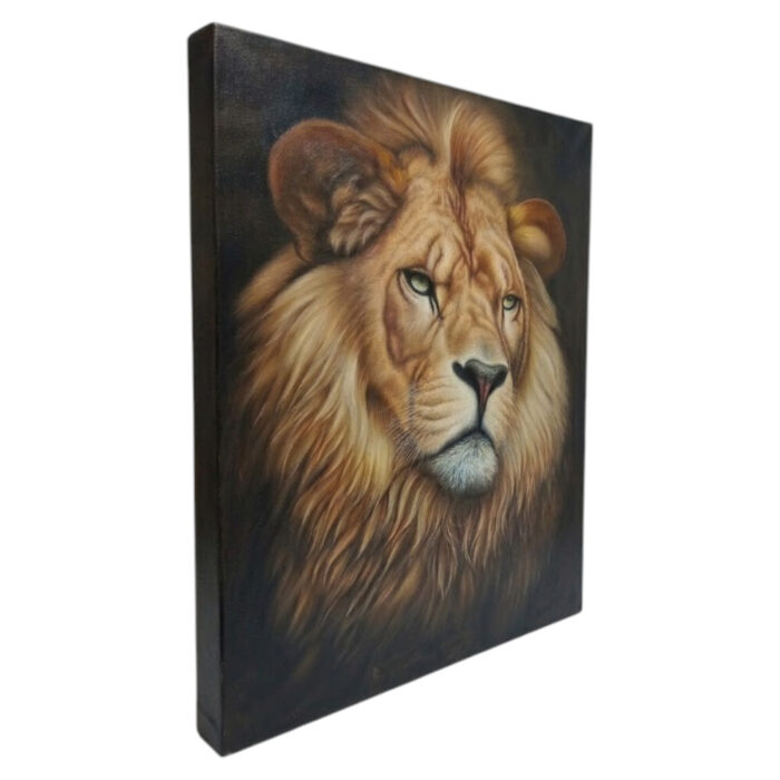 Lion Gazing Our Painting KRE Side Lion Gazing Our Painting KRE Side