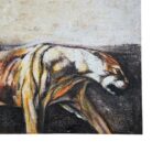 Lioness Walking Acrylic Painting KRE3512 Close