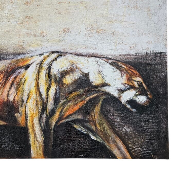 Lioness Walking Acrylic Painting KRE3512 Close