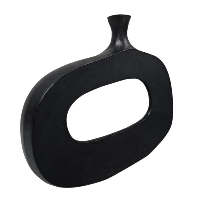 Lune Iron Black Vase KMF18013 Side