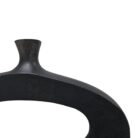 Lune Iron Black Vase KMF18014 Close Up
