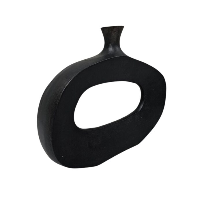 Lune Iron Black Vase KMF18014 Side