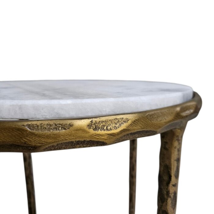Marble Side Table KMF32103 Close Up Marble Side Table KMF32103 Close Up