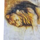 Resting Lion Acrylic Painting KRE3522 Close Up