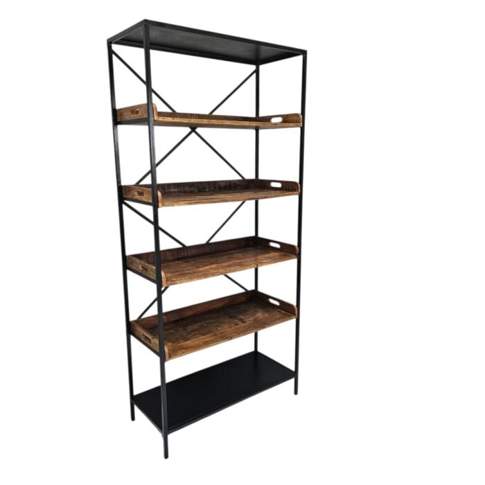 Retro Trays Steel Wall Shelf KMF27030 Side