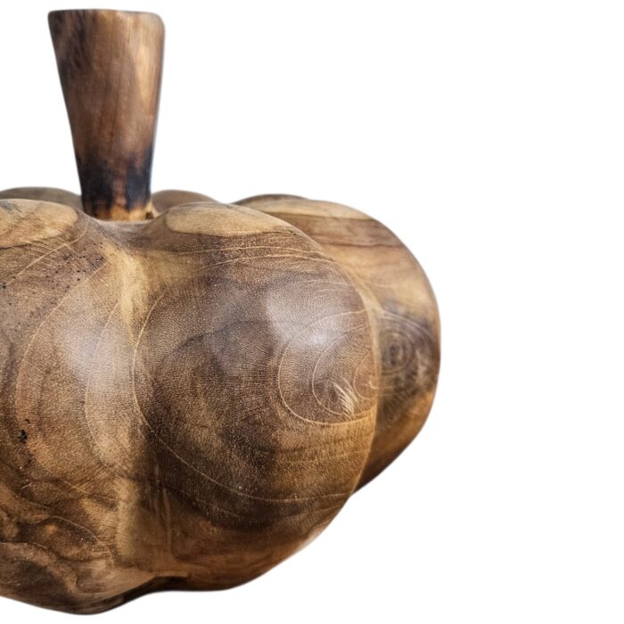 Wooden Cinderella Pumpkin 20cm KMH9752 Close