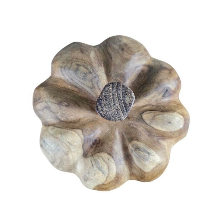 Wooden Cinderella Pumpkin 20cm KMH9752 Top