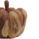 Wooden Cinderella Pumpkin Close Side