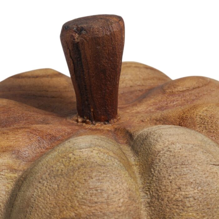 Wooden Cinderella Pumpkin Close Up Top