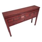 Ying Red Elm Console Table NBA3065 Side