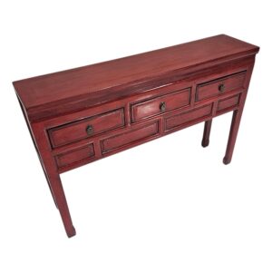 Ying Red Elm Console Table NBA3065 Side