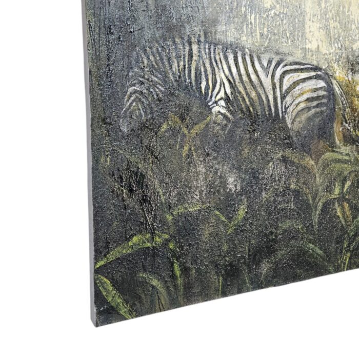 Zebra Forest Painting KRE3520 Close Bottom