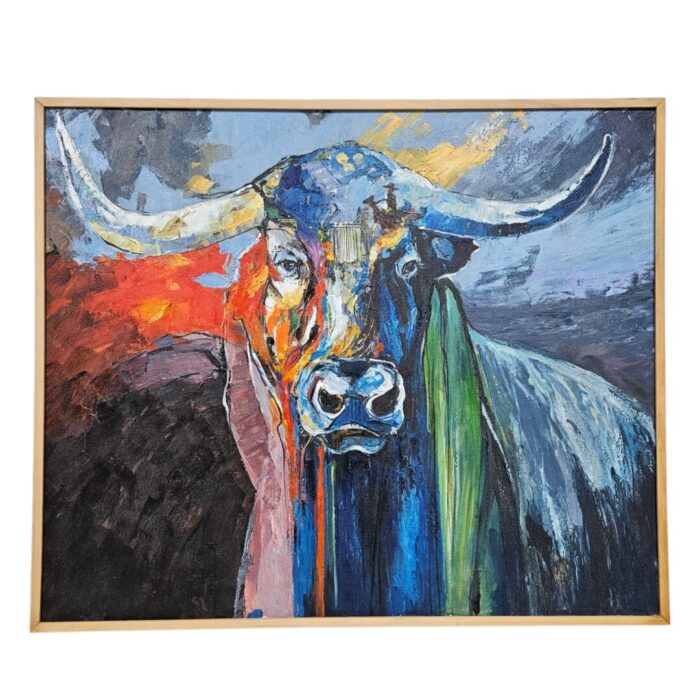 Abstak Bull Painting KRE3542 Main