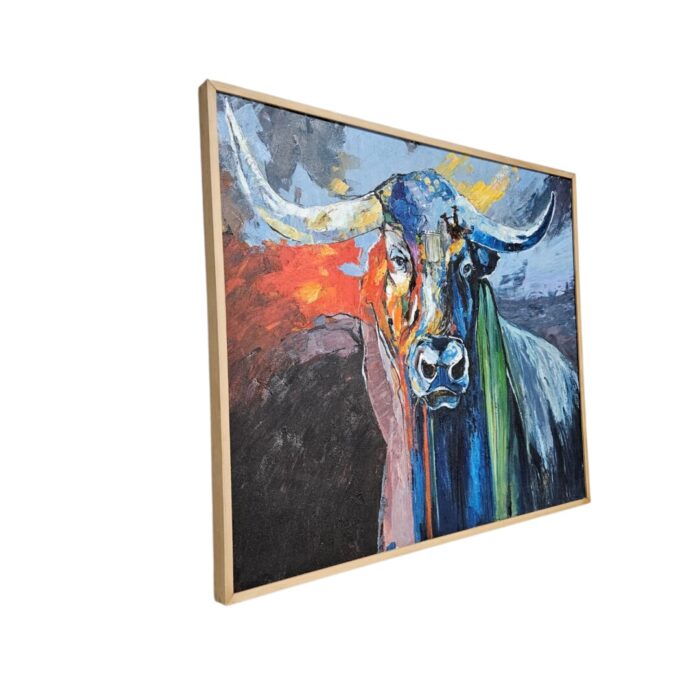 Abstak Bull Painting KRE3542 Side