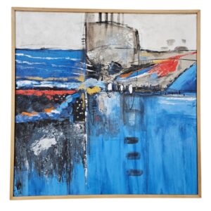 Abstract Ship Acrylic Painting