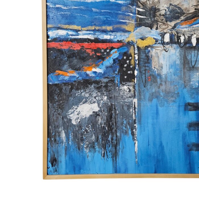 Abstract Ship Painting KRE3566 Close Up bottom