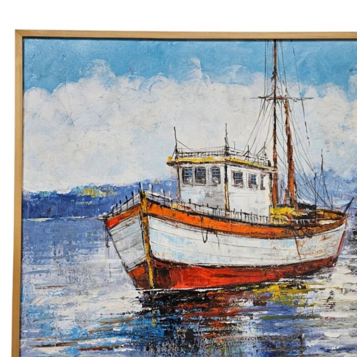 Acrylic Painting Ship KRE3552 Close Up