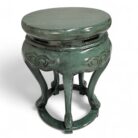 Bao Carved Elm Stool NBA11005A