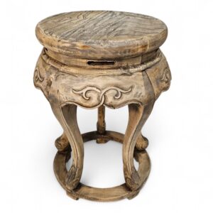 Bao Carved Natural Stool