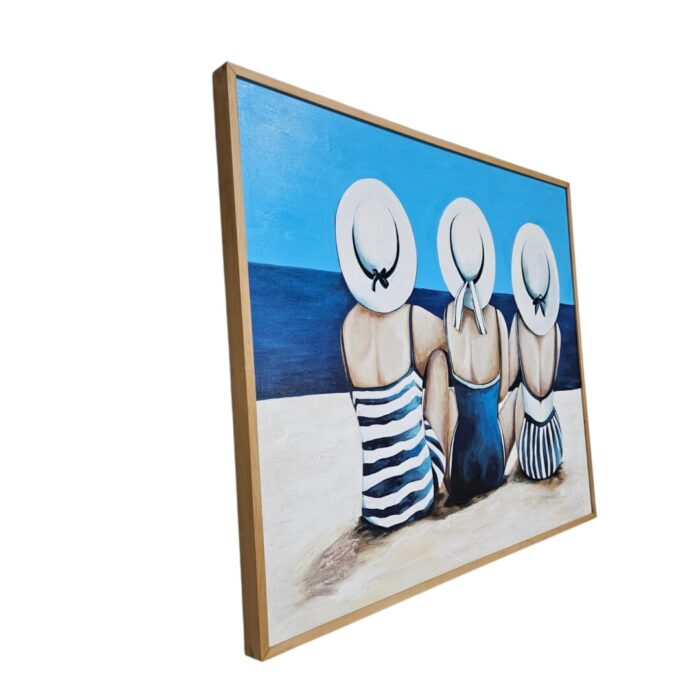 Beach Blues Acrylic Painting KRE3554 Side