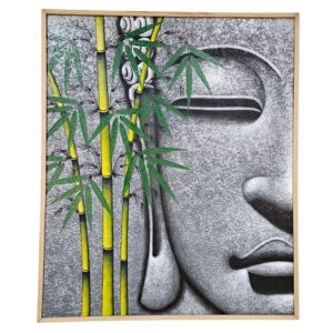 Bamboo Buddha Acrylic Painting
