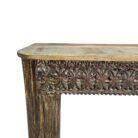 Carved Fleur Console Table KMF15388 Close Up