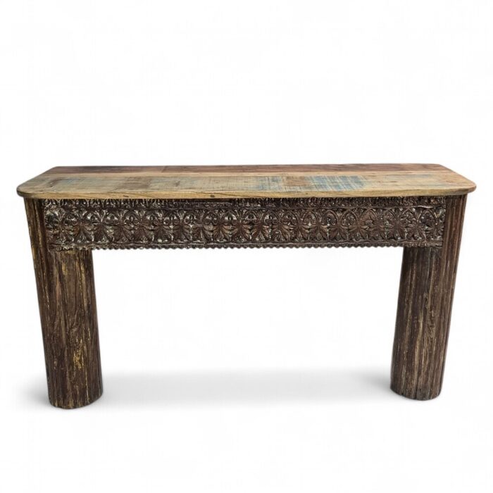 Carved Fleur Console Table KMF15388 Main