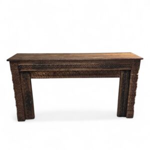 Carved Step Console Table