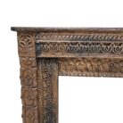 Carved Step Wooden Console Table KMF15392 Close Up