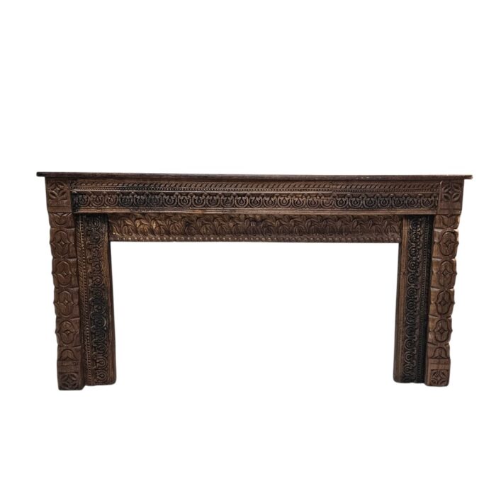 Carved Step Wooden Console Table KMF15392 Main