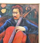 Cello Player Painting KRE3550 Close Up Top