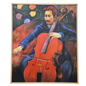 Cello Player Acrylic Painting