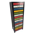 Cheng Elm Multi Color Drawers NBA5040 Side