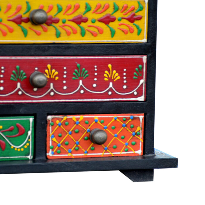 Decorative Wooden Storage Box With Drawers KMH12060 Close Bottom