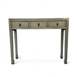Grey Elm 3 Drawer Console