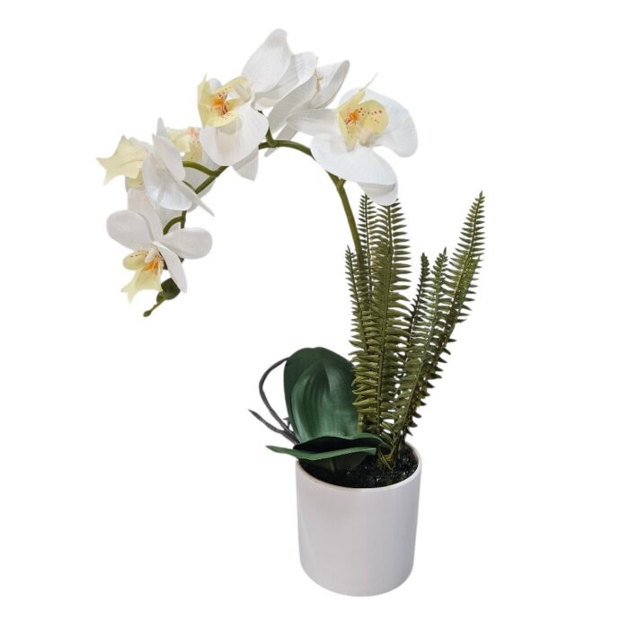 Faux White Orchid In Pot DYF0305 Main