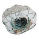 Flower Glass Vase On Wood SAB0210 Top