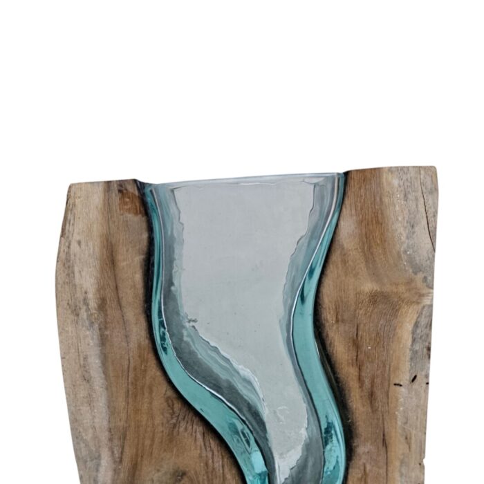 Glass On Wood Waterfall SAB0130 Close Up Top