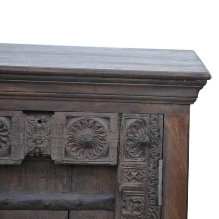 Indian Sideboard Old Door KMF14545 Close Up Top