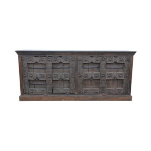 Brown Large Old Door Sideboard
