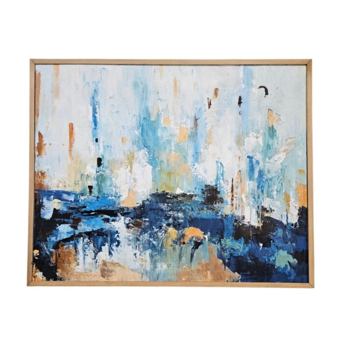 Landscape Teal Abstract KRE3534