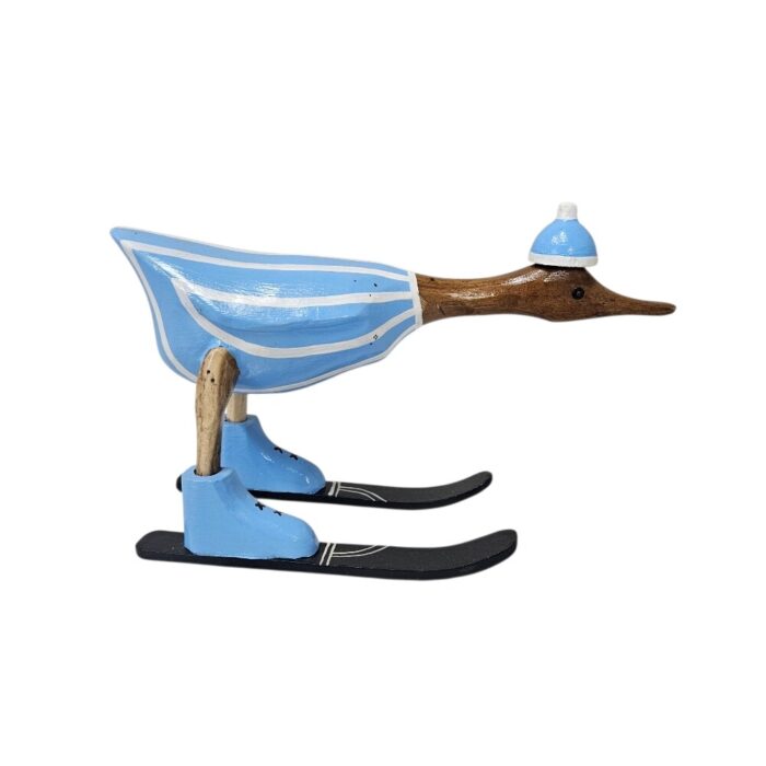 Light Blue Skiing Duck CEB0244 Side