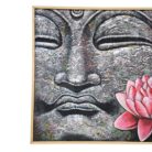 Lotus Buddha Painting Acrylic KRE3544 Close Up Side